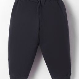 Zero Knit Full Length Text Printed Fleece Pant - Charcoal Grey image 2