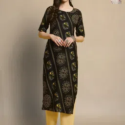 Moda Rapido Women Ethnic Motifs Printed Regular Kurta with Trousers-picture-34