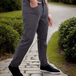 Celio Men Slim Fit Easy Wash Trousers-picture-44