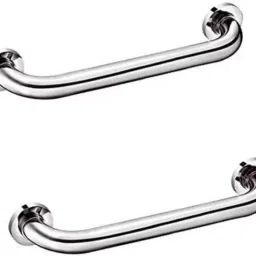 9" steels Grab Bar (Toilet Support Rail) Handle Shower Grab Bar set of 2 pcs Shower Grab Bar-image-13