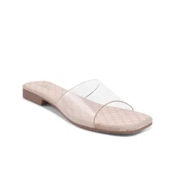 Padchin Women Textured Open Toe Flats with Laser Cuts-picture-46