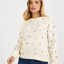 Styli Women Floral Print Round Neck Regular Fit Sweatshirt-image-97