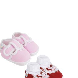 NESKA MODA Pink Cotton Booties-image-22