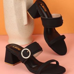 Lavie Colourblocked PU Platform Sandals-image-9
