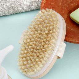 Kind of Earthy Exfoliating Oval Dry Bath Brush-image-88