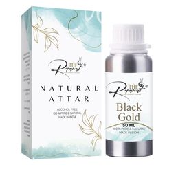 THE RUPAWAT Perfumery House Black Gold Natural & Alcohol Free Attar - 50 ml-image-86