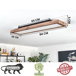 Artica Brown Textured Contemporary Ceiling Lamp-5