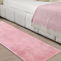Sparrow world Pink Rectangular Floor Runner image 1