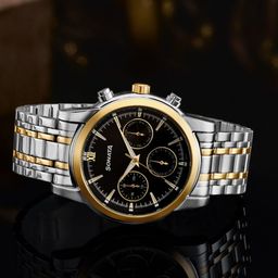 Sonata Men Dial & Bracelet Style Straps Analogue Watch 77158BM01-image-52