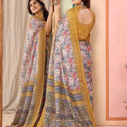 ROOP SUNDARI SAREES Floral Printed Kota Saree image 2