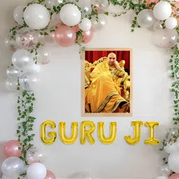 Special You 40Pcs White & Green Guru Ji Decor-13