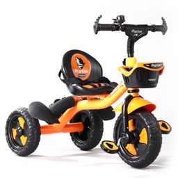 Babyhug Plug & Play Phantom Tricycle With Storage Basket - Orange-18
