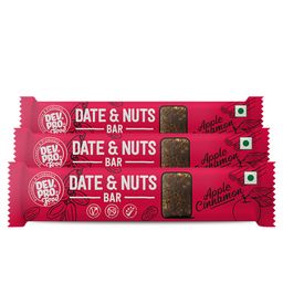 Dev. Pro. Date & Nuts Bar Apple Cinnamon Pack of 3 - 30 gm Each-79
