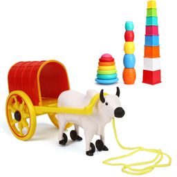 Giggles Stack N Nest Toy Set 3 in 1 - Multi Color-0