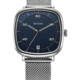 Titan Men Brass Dial & Stainless Steel Bracelet Style Straps Analogue Watch 1885SM02-image-94