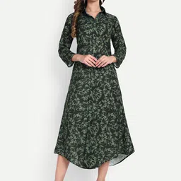 TILISM Women Floral Printed A - Line Dress-image-69