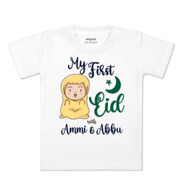Arvesa Kids Typography Printed Applique T-shirt-image-10