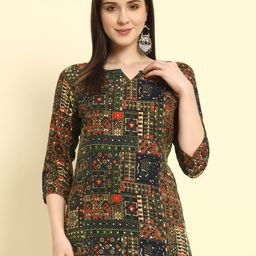 Mialo fashion Ethnic Motifs Printed Kurti-picture-20