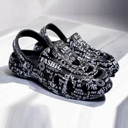 KAPYANSH Men Printed Rubber Clogs-image-17
