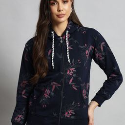 eWools Women Printed Hooded Sweatshirt-image-100