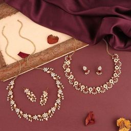 Brado Jewellery Women Gold Jewellery Set-image-49