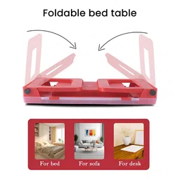 Kuber Industries Red & Pink Printed Study Table image 2