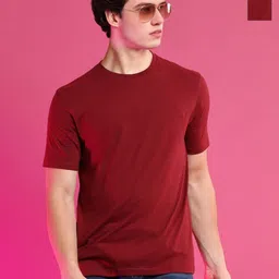 Moda Rapido Men Pack of 2 Solid Round Neck Cotton T-shirts-image-58