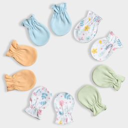 MiArcus Printed & Solid Mitten Set Pack Of 5-23
