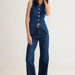 Trendyol Round Neck Waistcoat-image-43