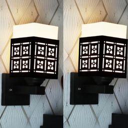 Gojeeva Black Wood Square Wall Lamps-picture-40