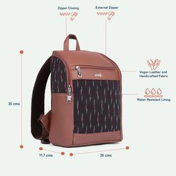 ZOUK Unisex Geometric Printed Backpack image 4
