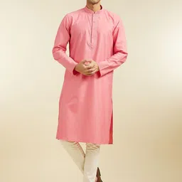 Diwas by Manyavar Mandarin Collar Straight Kurta-33