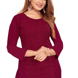 KAYRAAH Chikankari Embroidery Straight Kurtas-picture-24
