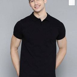 Organic Chics Men Pack of 2 Dri-FIT Solid Polo Collar Slim Fit T-shirts-image-91