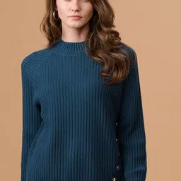 Gipsy Women Striped Round Neck Pullover-image-44