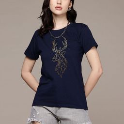 Moda Rapido Women Printed T-shirt-image-86