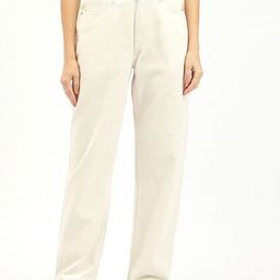 United Colors of Benetton Women Straight Fit High-Rise Low Distress Jeans-image-94