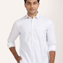 Indian Terrain Men Classic Fit Conversational Printed Pure Cotton Casual Shirt-picture-14