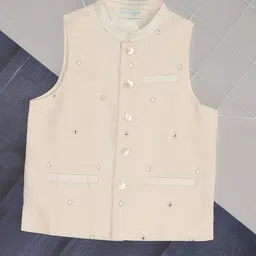 indus route by Pantaloons Boys Embroidered Nehru Jacket-18