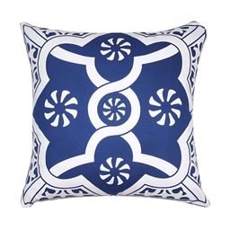 HOMEBIA DESIGNS Blue & White Set of 5 Ethnic Motifs Square Cushion Covers-image-73