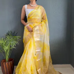 DIVASTRI Woven Design Zari Organza Kanjeevaram Saree-picture-31