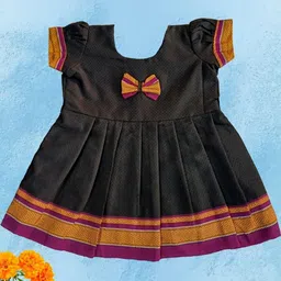 Mom and Me Black Cotton Dresses-image-49
