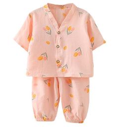 StyleCast x Revolte Girls Printed V-Neck Pure Cotton Shirt With Pyjamas-35