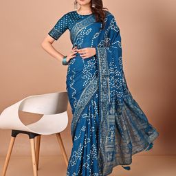 DIVASTRI Bandhani Poly Chiffon Bandhani Saree-46