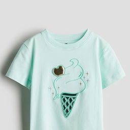 H&M Motif-Detail T-Shirt-10