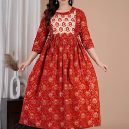 MURLI KURTI Women Printed Mirror Work Anarkali Kurta-picture-20