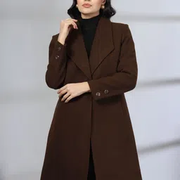 Juelle Notch Lapel Collared Over Coat-image-79