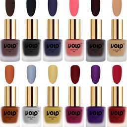 VOLO Set Of 12 Velvet Matte Nail Polish-8 ml Each-image-91