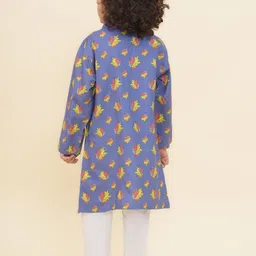 Sethukrishna Boys Floral Printed Regular Kurta with Pyjamas image 3