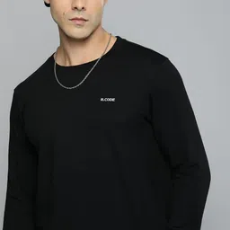 R.Code by The Roadster Lifestyle Co. Men Regular Fit Pack Of 2 Solid Cotton T-shirts-image-72